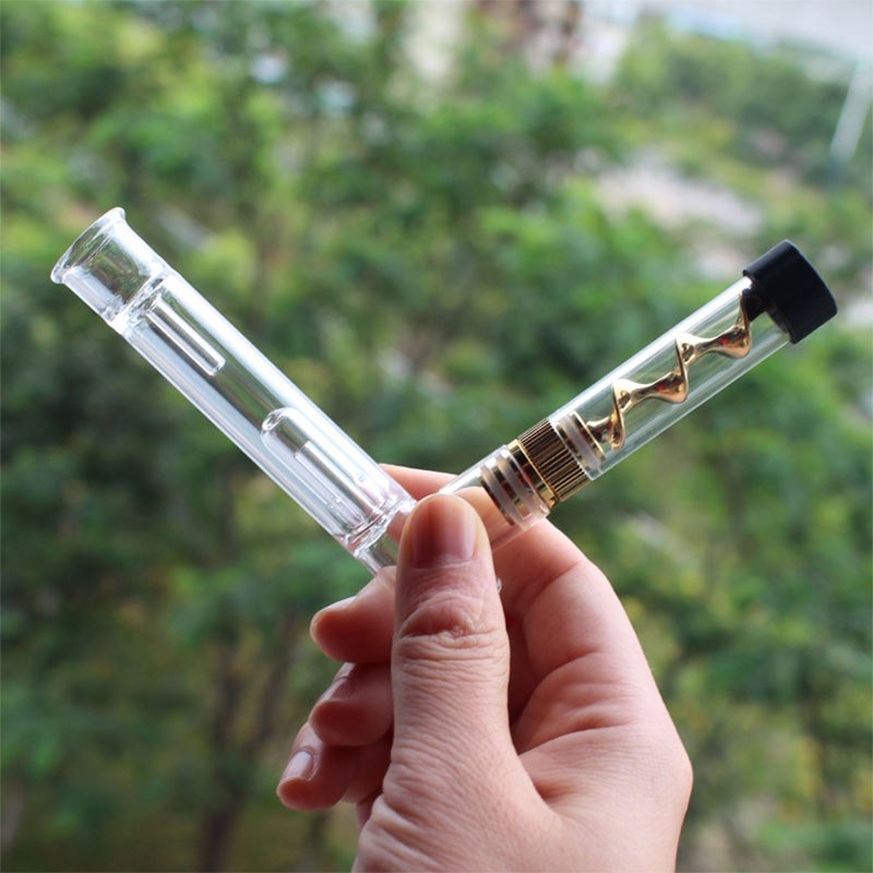 V12mini Kit Glass Metal Twisty Tobacco Pipe with Bubbler for Smoking Dry  Herb Storage - China Glass Pipe with Bubbler and Corkscrew Pipe price