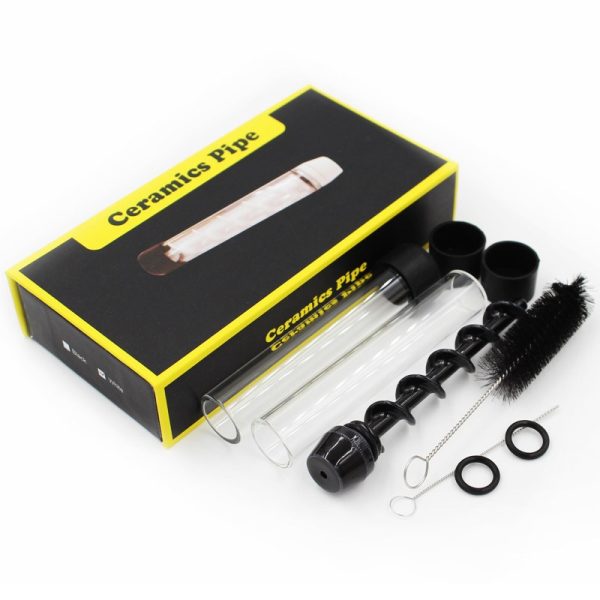 New Pipe Glass Twisty Blunt Pipe Kit 2 Series Box - Siliclab