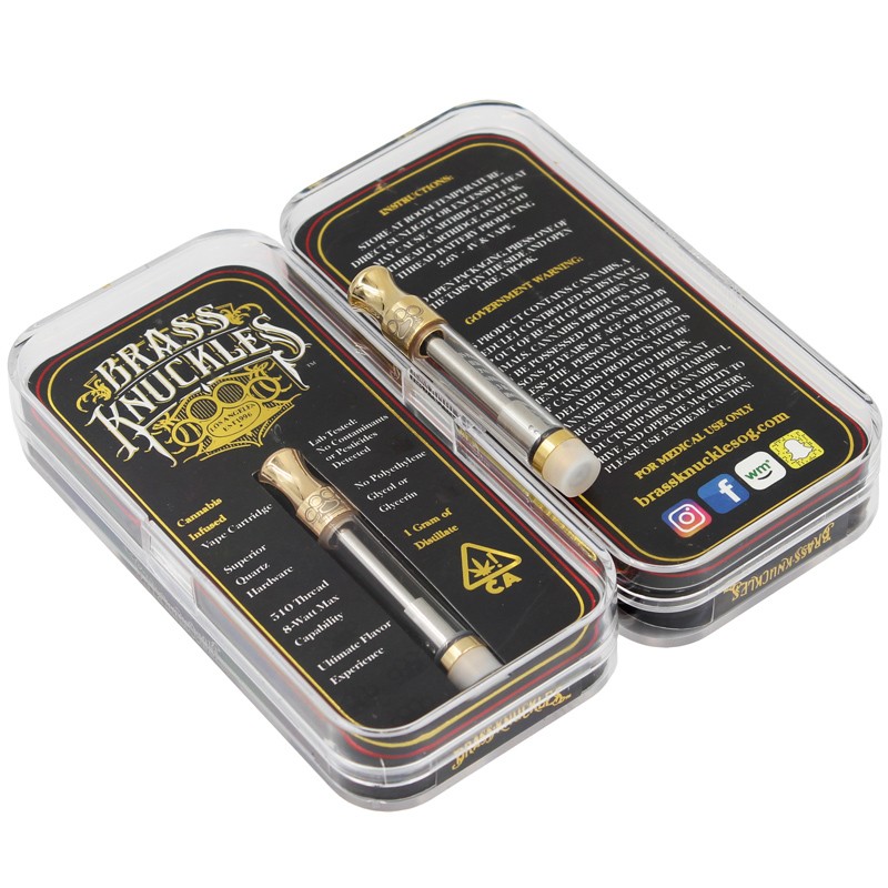 Newest Gold Brass Knuckles Connected Abracadabra Napalm OG Vape