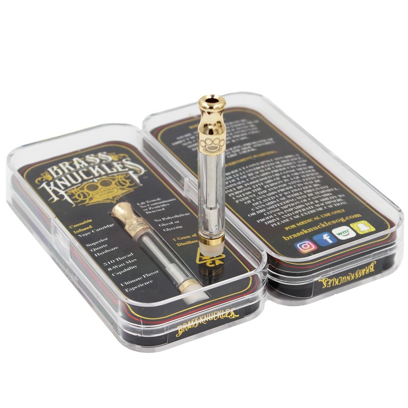 Newest Gold Brass Knuckles Connected Abracadabra Napalm OG Vape 