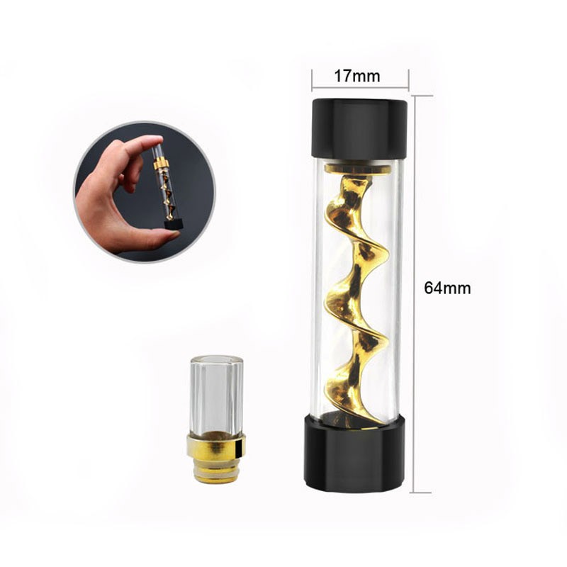 V12 Plus Kit Bubbler 17*128mm Size Metal Tip Glass Twist Smoking Pipe with  Detachable Mouthpiece - China Smoking Set and Dry Herb Tools Set price