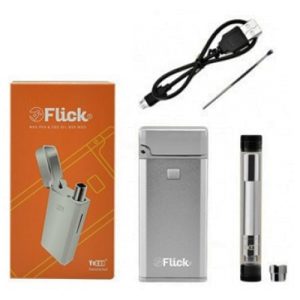 Yocan Flick Vaporizer 650mAh Wax CBD THC Hemp Oil connector 2in1 Atomizer Cartridges Caps proection Vape Pen