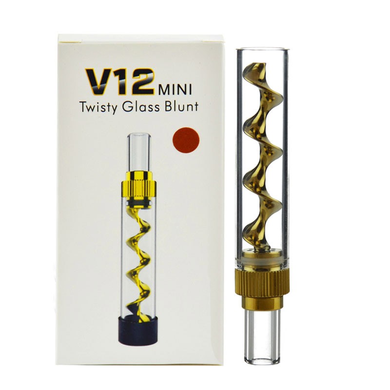 Custom Glass Blunt Twist - V12 Mini - CANNABIS PROMO KINGS