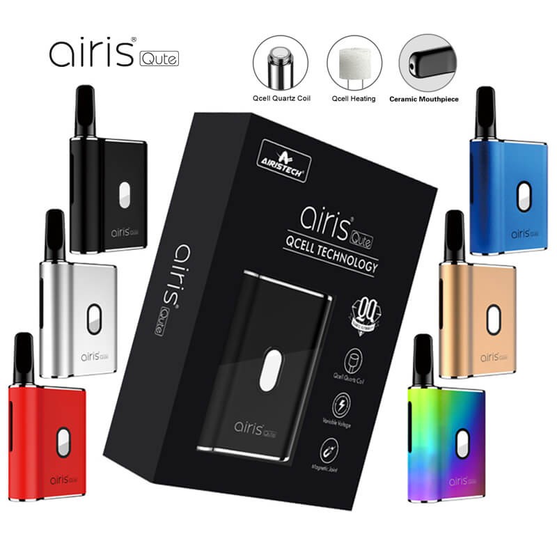 airis_qute_wax_herbal_vaporizer_450mah_box_mod_kit_fit_for_cbd_thc_cartridge_tank_1_ Airis Qute