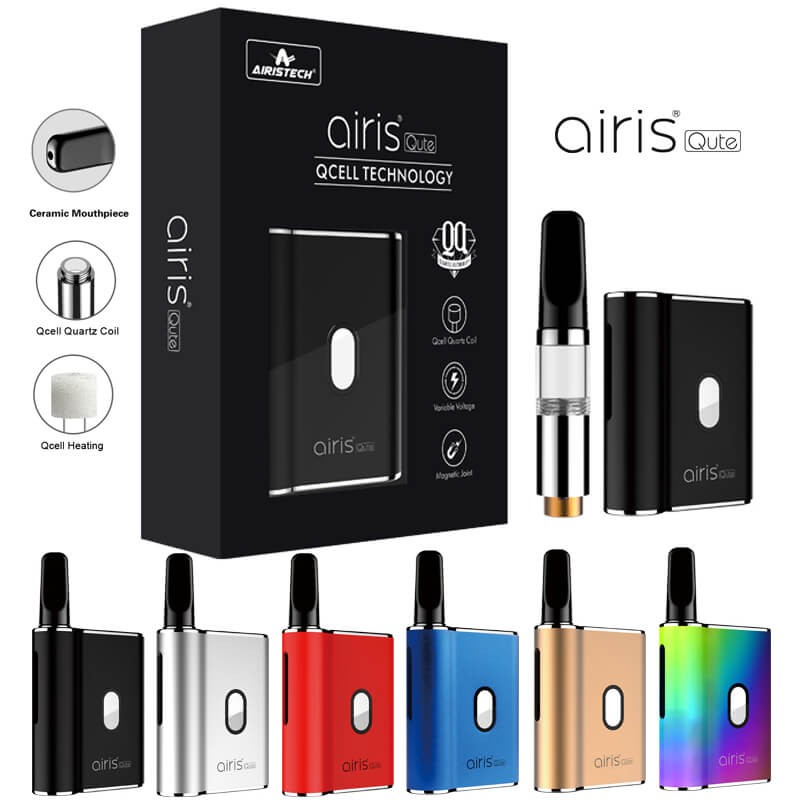 airis_qute_wax_herbal_vaporizer_450mah_box_mod_kit_fit_for_cbd_thc_cartridge_tank_2_ Airis Qute