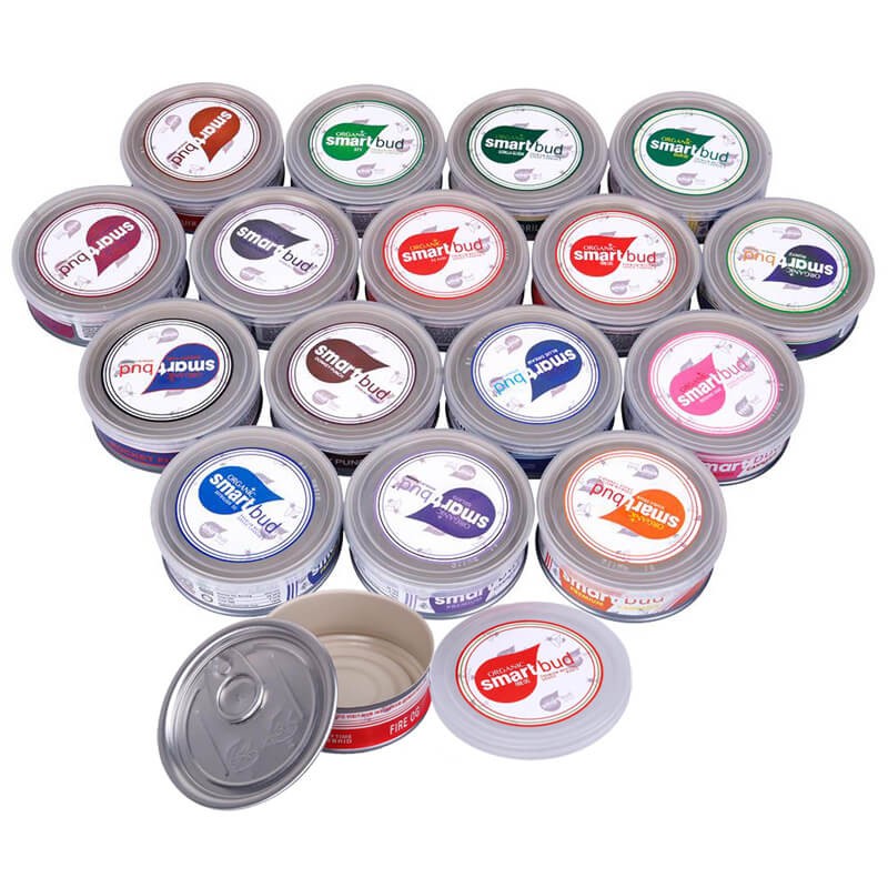 empty_smartbud_machine_sealed_tin_cans_15_flavors_smart_bud_carts_marijuana_cannabis_container_bucket_packaging_stickers_4_
