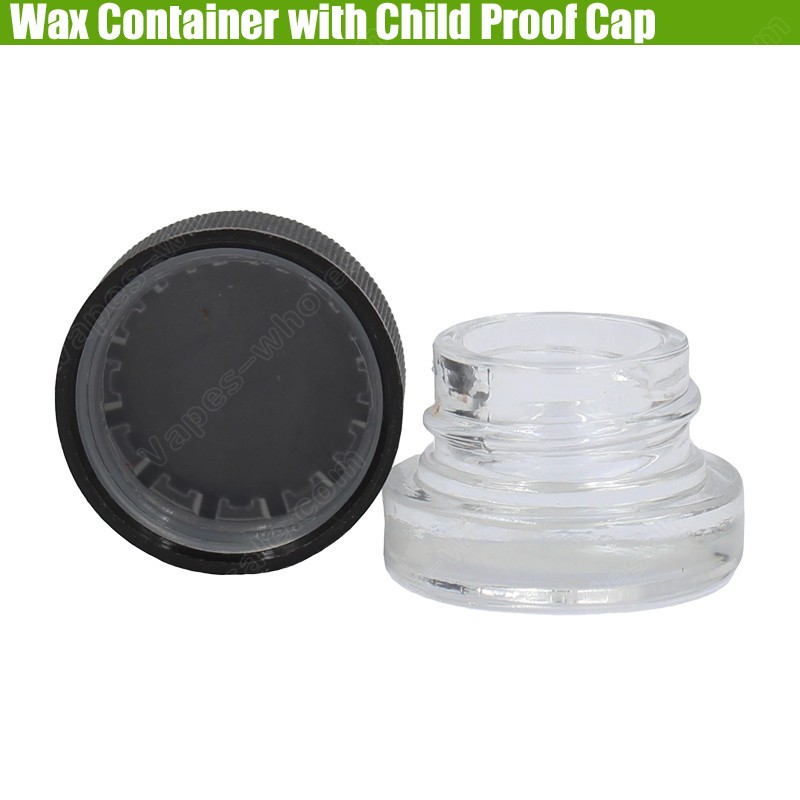 Glass Wax Container