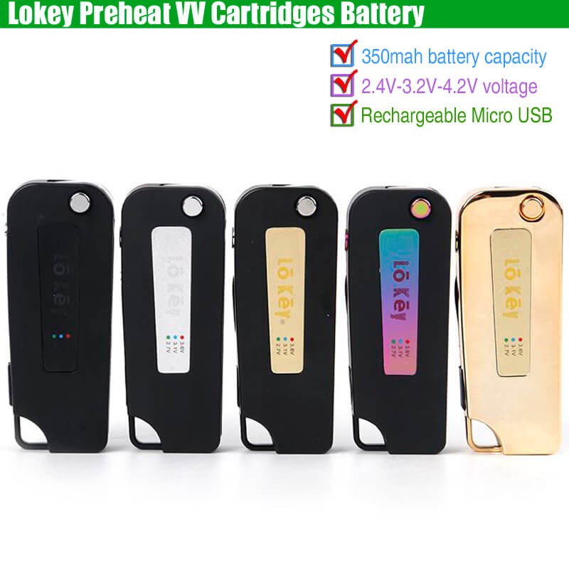 lo_key_box_mod_cbd_cartridges_vv_battery_lokey_vape_350mah_preheating_1_ Lokey Preheat