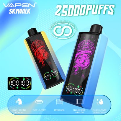 VAPEN-Skywalk-25000-25K-Puffs-Disposable-Vape-Consistent-Taste-Oil-and-Electricity-Display-Vapsolo-Super-RazzBar-Razz-Bar-15000-15K-Puff-Updated