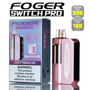 Foger Switch Pro 30k 18K Disposable Vape Full Kit 30000 18000 Puffs Dual Modes with Magnetic Pods