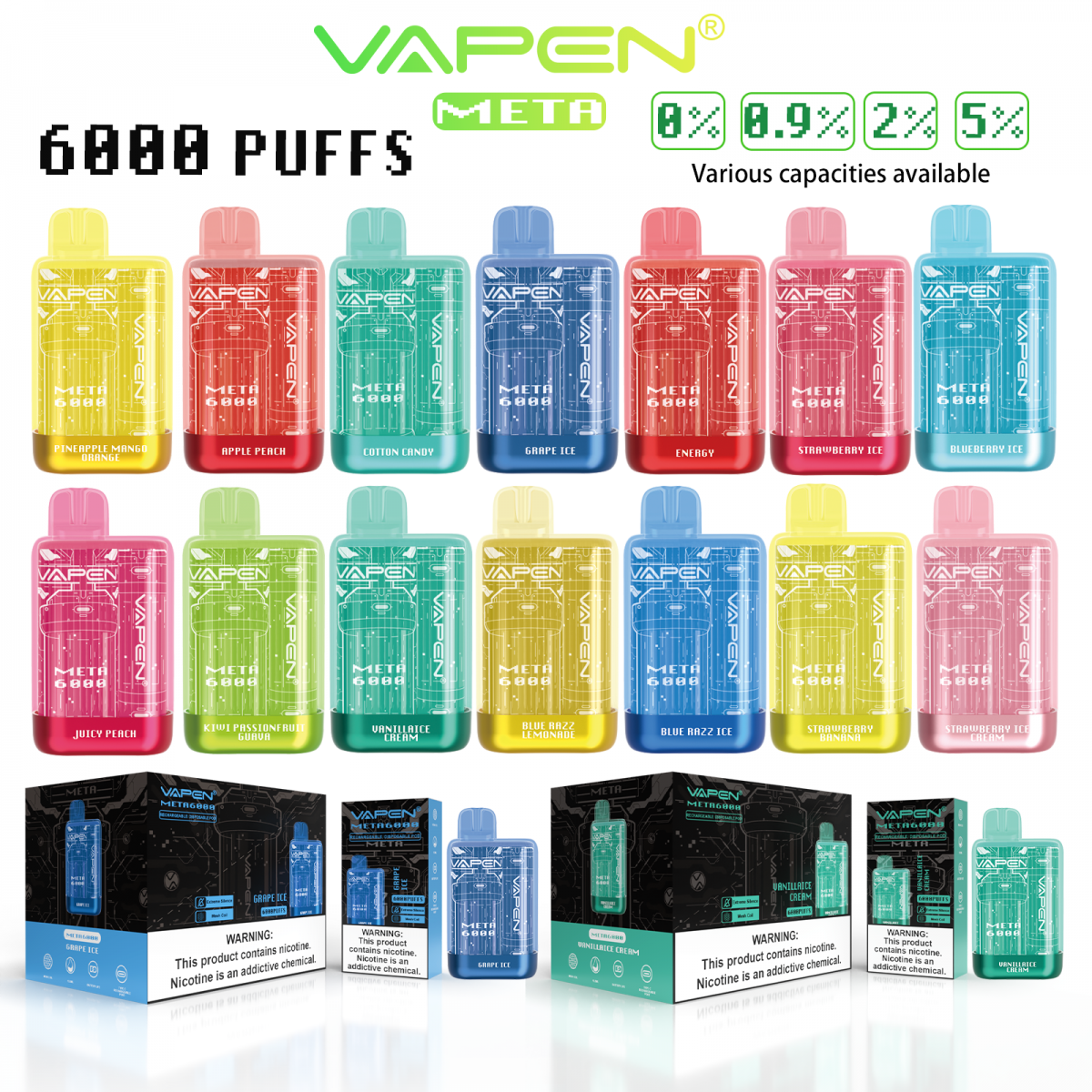 Vapen META 6000Puffs