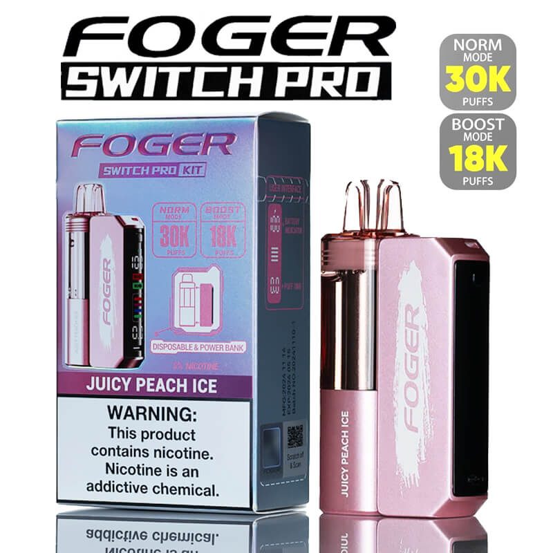 Foger Switch Pro 30k 18K Disposable Vape Full Kit 30000 18000 Puffs Dual Modes with Magnetic Pods